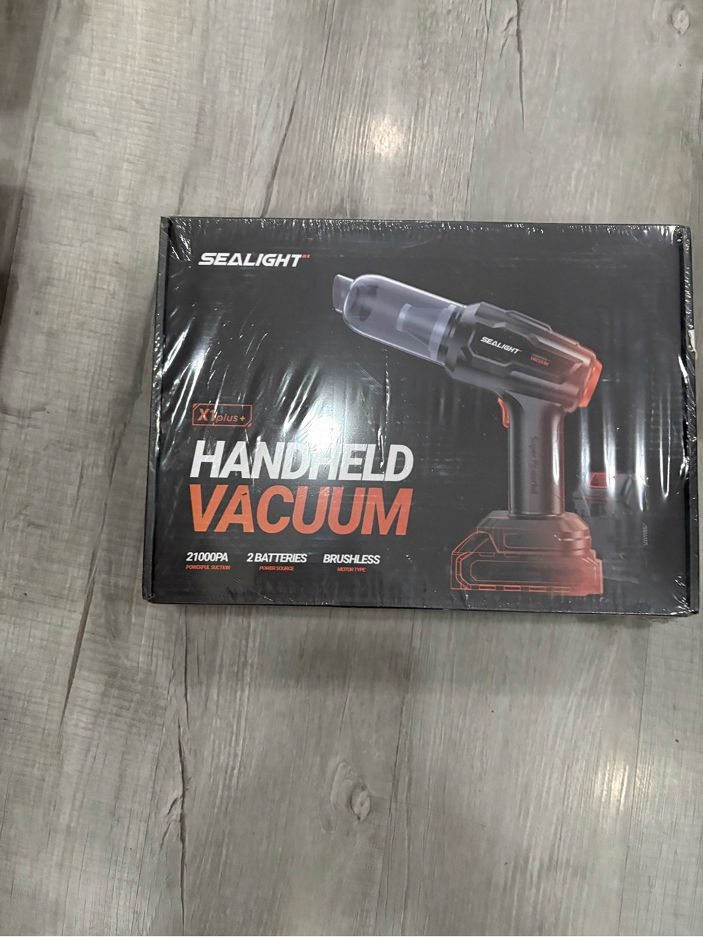 Sealight Handheld Vacuum - Black and Orange